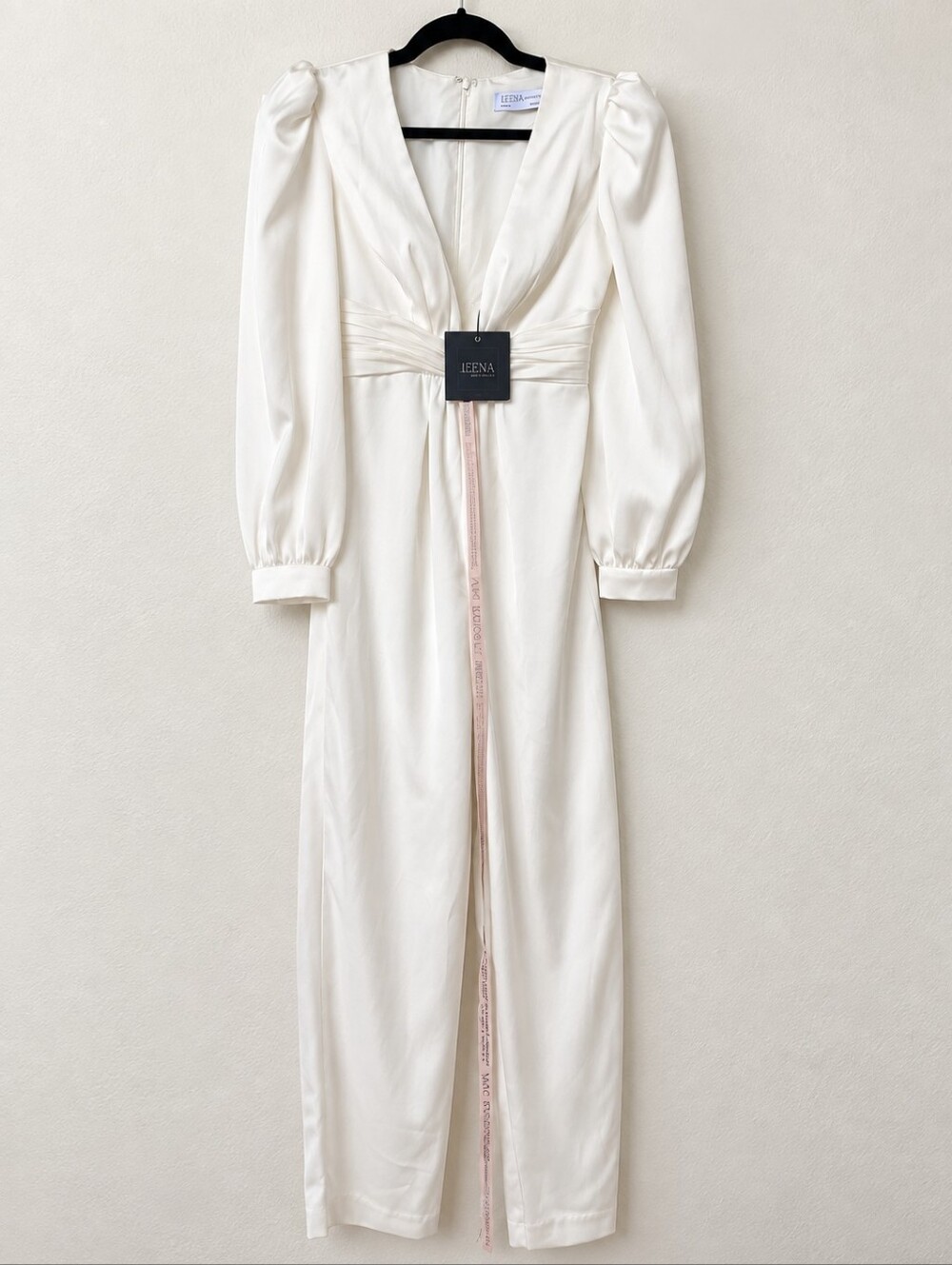 Ieena/Mac Duggal SZ 4 Plunging Neckline Jumpsuit A2647 ($298 MSRP)